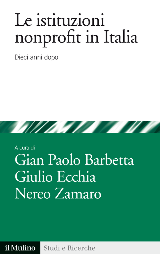 Copertina del libro Le istituzioni nonprofit in italia (Dieci anni dopo)